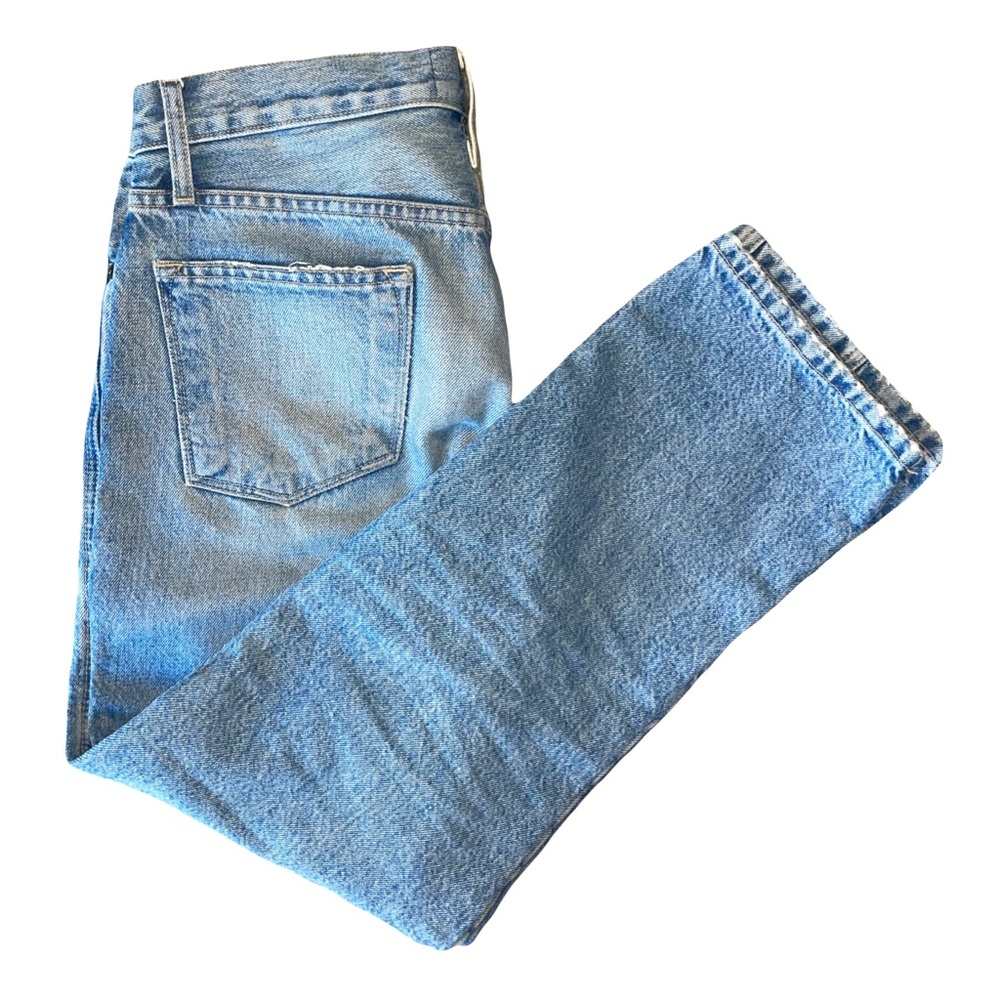 Current/Elliott Light Wash Patchwork Jeans - image 8